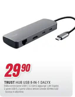 Trony Trust Hub USB 8-in-1 Dalyx offerta