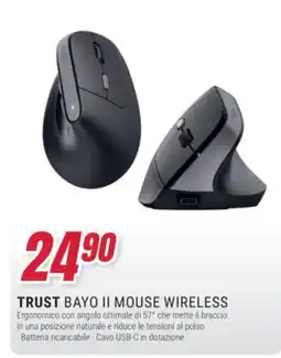 Trony Trust Bayo II Mouse Wireless offerta