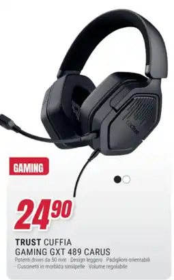 Trony Trust cuffia gaming gxt 489 carus offerta