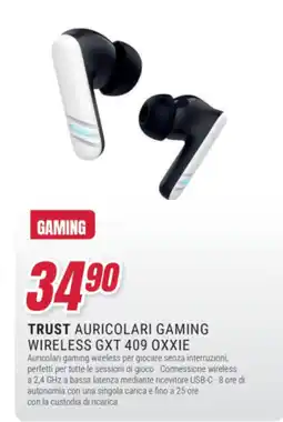 Trony Trust auricolari gaming wireless gxt 409 oxxie offerta
