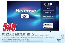 Trony Hisense TV QLED 4K 65" offerta
