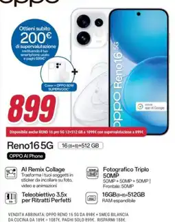 Trony OPPO Reno16 5G offerta