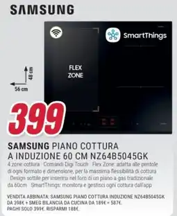 Trony Samsung piano cottura a induzione 60 cm offerta