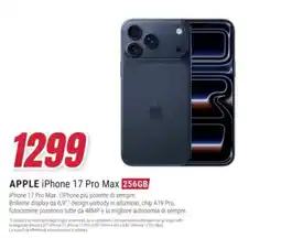 Trony Apple iPhone 17 Pro Max offerta