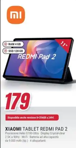 Trony Xiaomi Tablet Redmi Pad 2 offerta