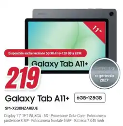 Trony Galaxy Tab A11+ offerta