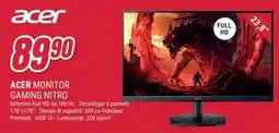 Trony Acer Monitor Gaming Nitro offerta