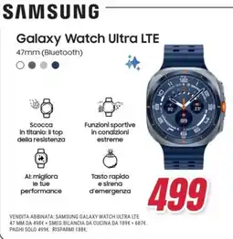 Trony Samsung Galaxy Watch Ultra LTE 47mm offerta