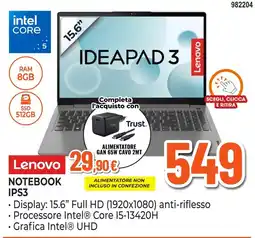 Expert Di Lella Lenovo Notebook IPS3 offerta