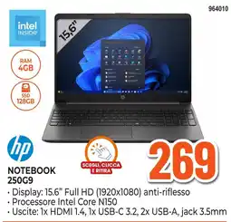 Expert Di Lella hp NOTEBOOK 250G9 offerta