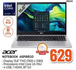 Expert Di Lella Acer Notebook Aspirego offerta