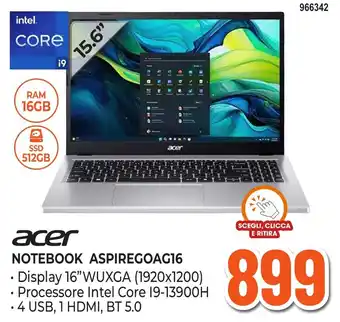 Acer Notebook AspireGoAG16