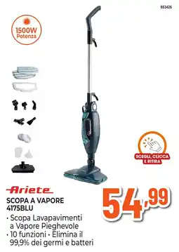 Expert Di Lella Ariete Scopa a Vapore 4175BLU offerta