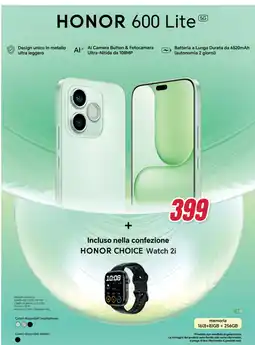 Trony HONOR 600 Lite 5G offerta