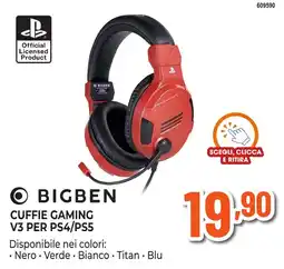 Expert Di Lella Bigben cuffie gaming v3 per ps4/ps5 offerta