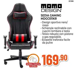 Expert Di Lella Sedia gaming Momo Design offerta