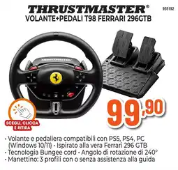 Expert Di Lella Thrustmaster volante+pedali T98 Ferrari 296GTB offerta