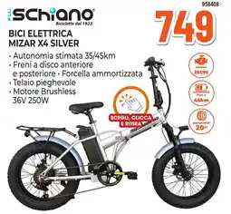 Expert Di Lella Bici elettrica Mizar X4 Silver offerta