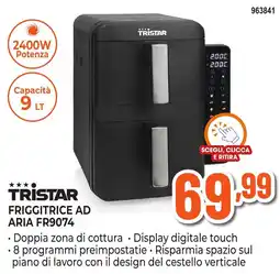Expert Di Lella Tristar friggitrice ad aria fr9074 offerta