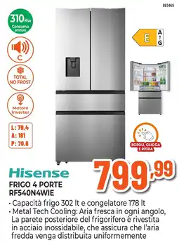 Expert Di Lella Hisense frigo 4 porte offerta