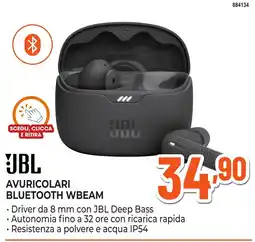 Expert Di Lella JBL Avuricolari Bluetooth Wbeam offerta