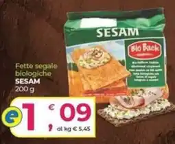 Alter Discount Fette segale biologiche SESAM offerta