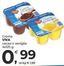 Alter Discount Crema VIVA cacao o vaniglia offerta