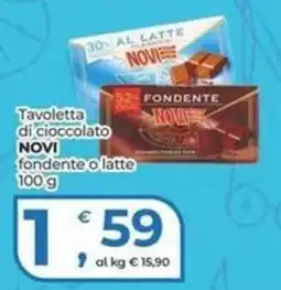 Alter Discount Tavoletta di cioccolato NOVI fondente o latte offerta
