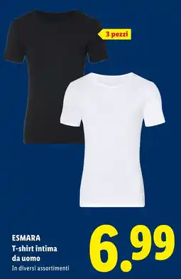 Lidl Esmara T-shirt intima da uomo offerta