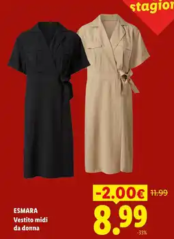Lidl ESMARA Vestito midi da donna offerta