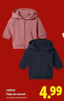 Lidl Lupilu Felpa da neonati offerta