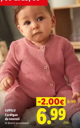 Lidl Lupilu Cardigan da neonati offerta