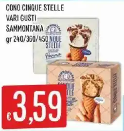 Sisa Cono cinque stelle Sammontana offerta
