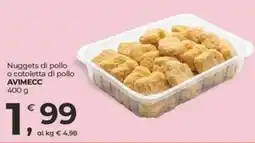 Alter Discount Nuggets di pollo o cotoletta di pollo AVIMECC offerta