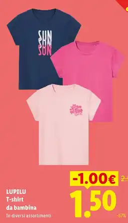Lidl Lupilu T-shirt da bambina offerta