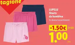 Lidl Lupilu Shorts da bambina offerta