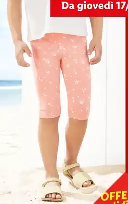 Lidl Shorts con stampa mare offerta