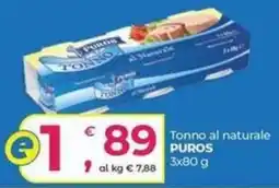 Alter Discount Tonno al naturale PUROS offerta
