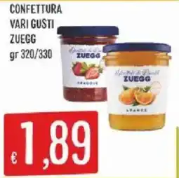 Sisa Confettura vari gusti Zuegg offerta