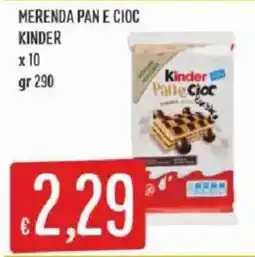 Sisa Kinder Pan e Cioc offerta