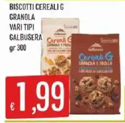 Sisa Biscotti cereali G granola e frolla offerta