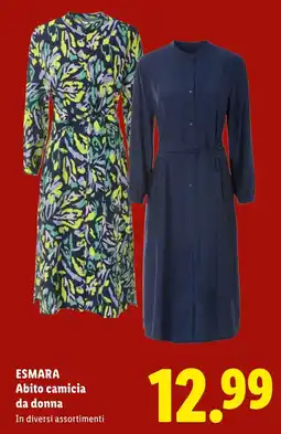 Lidl Esmara abito camicia da donna offerta