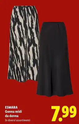 Lidl Esmara Gonna midi da donna offerta