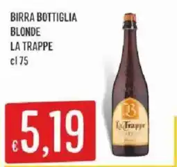 Sisa Birra bottiglia blonde la trappe offerta