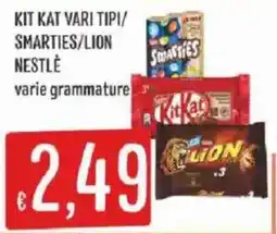 Sisa Kit Kat vari tipi / Smarties / Lion Nestlé offerta
