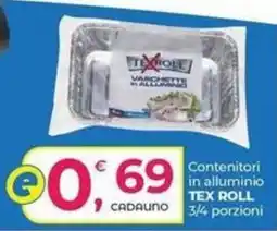 Alter Discount Vaschette in alluminio Tex Roll offerta