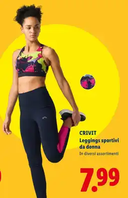 Lidl Crivit leggings sportivi da donna offerta