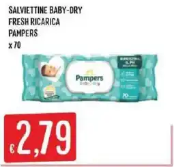 Sisa Salviettine baby-dry fresh ricarica Pampers offerta