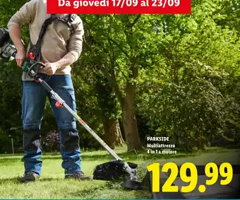 Parkside Multiattrezzo 4 in 1 a motore