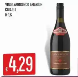 Sisa Vino Lambrusco Amabile Chiarli offerta